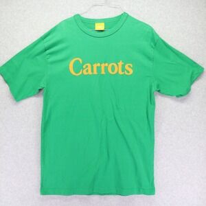 Carrots by Anwar Carrots T-Shirt Mens Large Crew Neck Tee Green Short Sleeve
